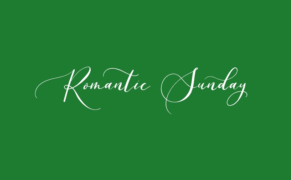 Romantic Sunday font big