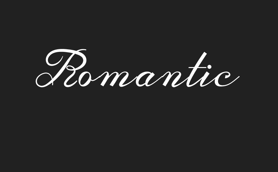 Romantic Season font big