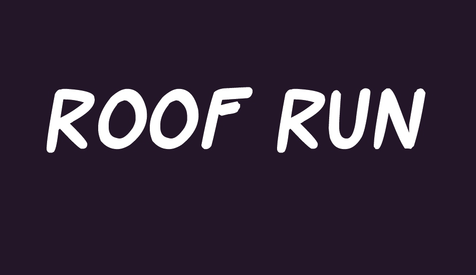 Roof runners font big