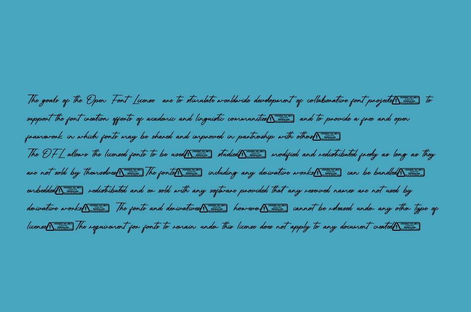 Rosallina Script font 1