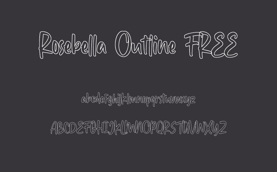 RoseBella font