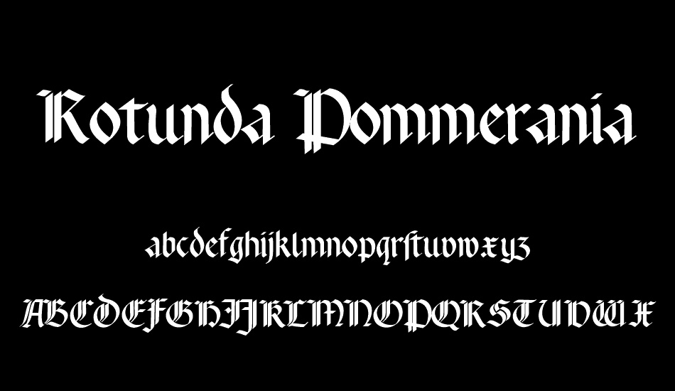 Rotunda Pommerania Font free font