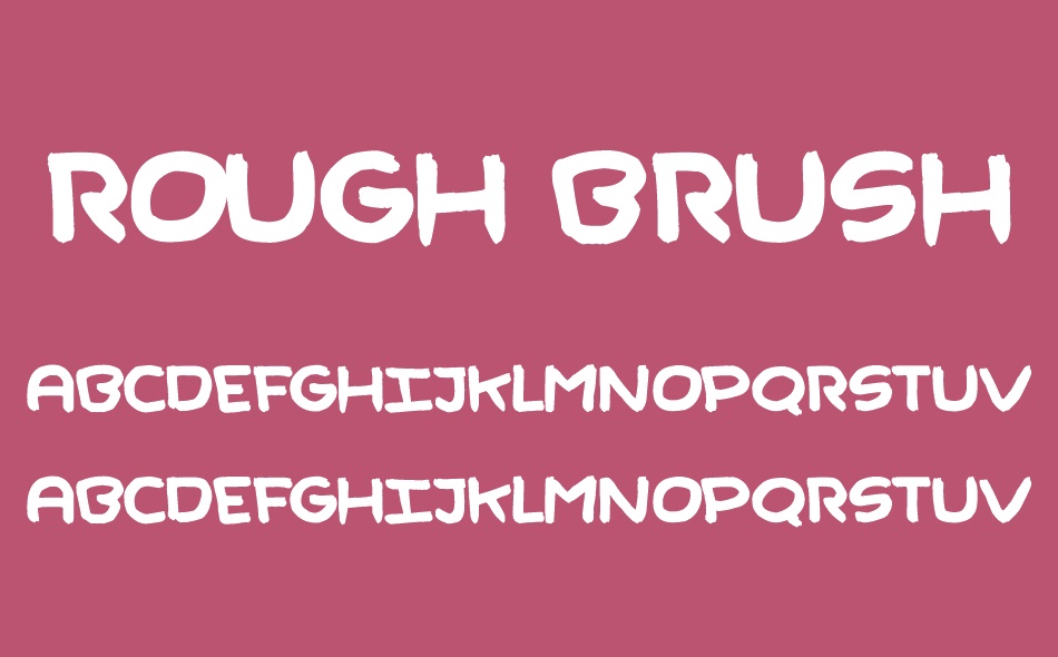 Rough Brush font