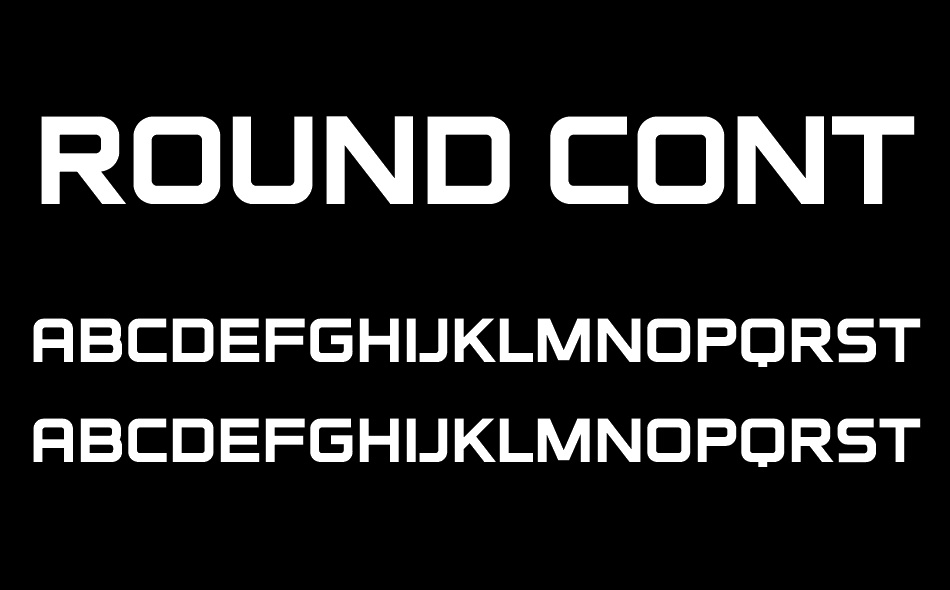 Round Control font