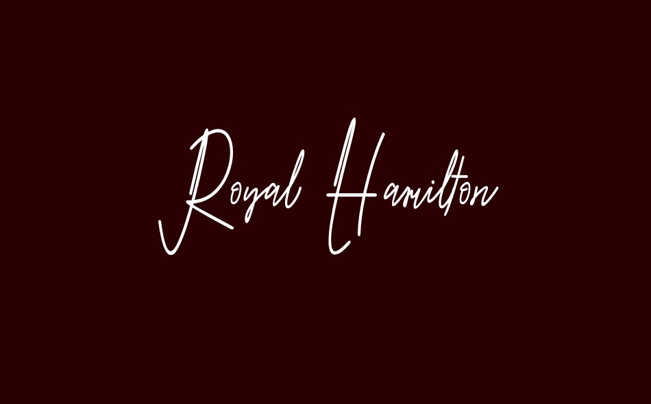 Royal Hamilton font big