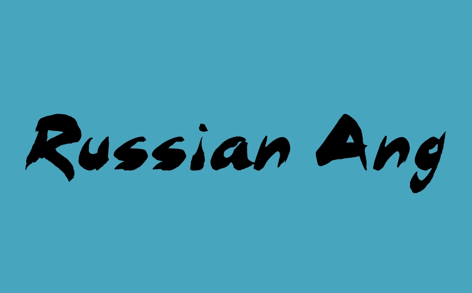 Russian Angel font big