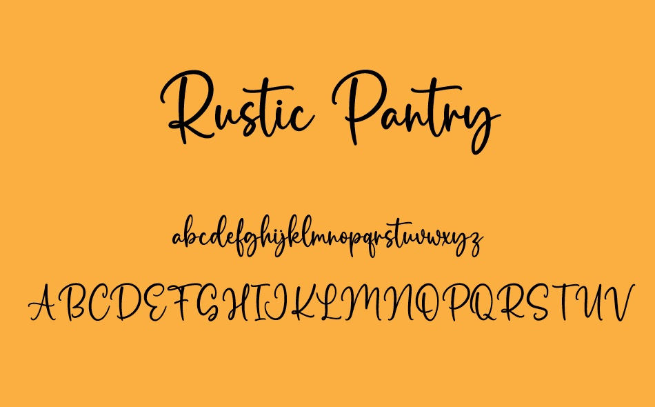 Rustic Pantry font