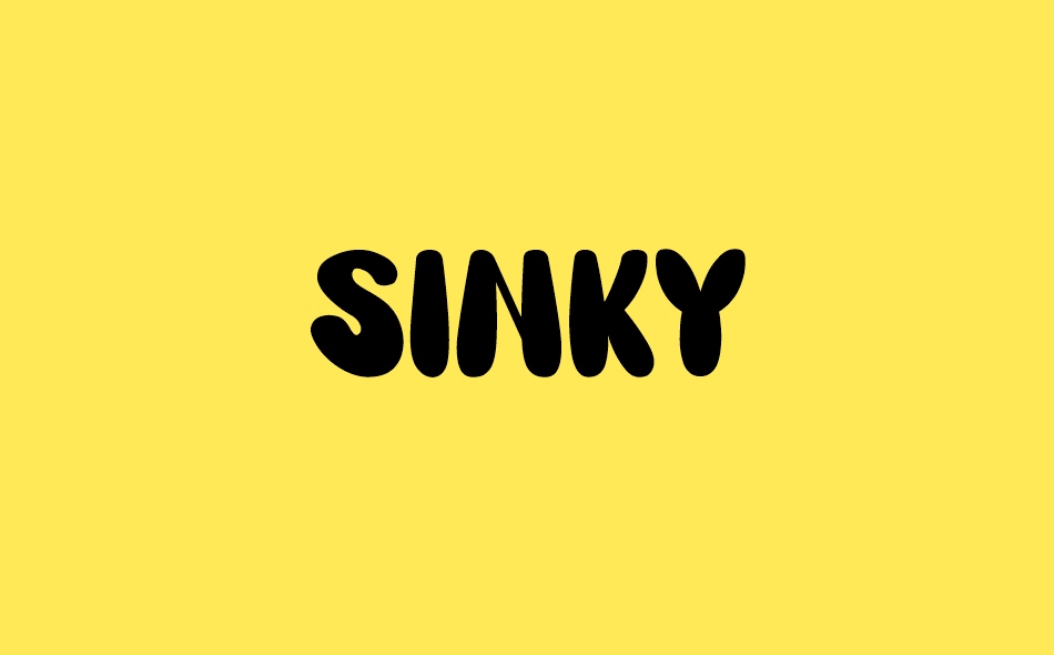 Sinky free font