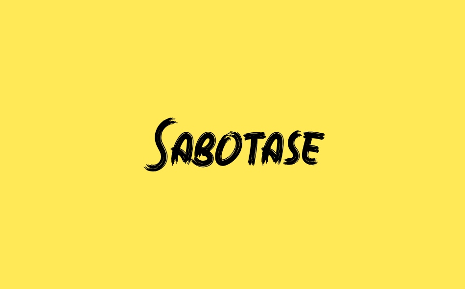 Sabotase font big