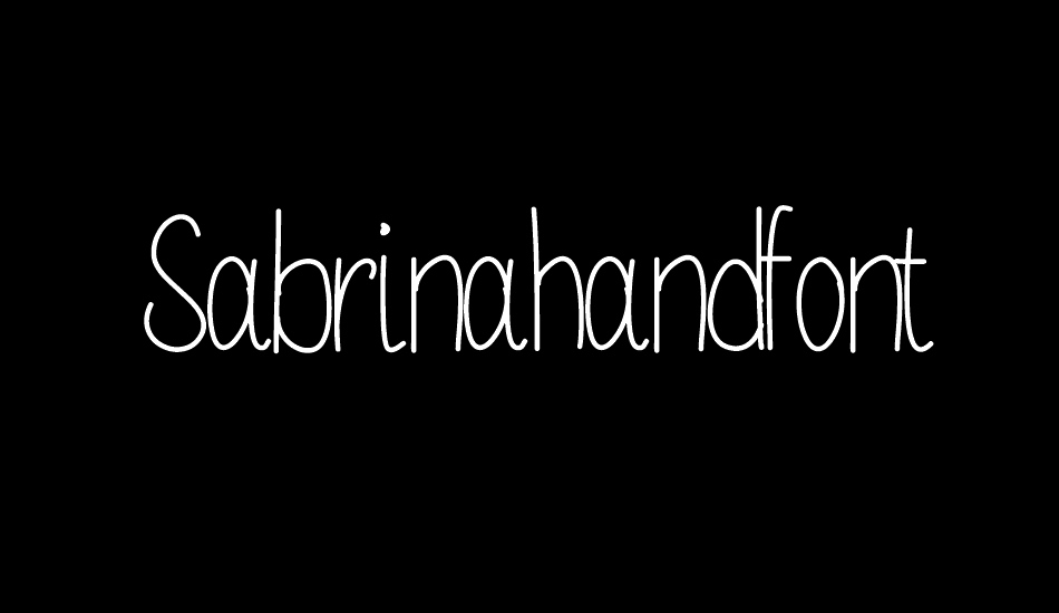 sabrinahandfont font big