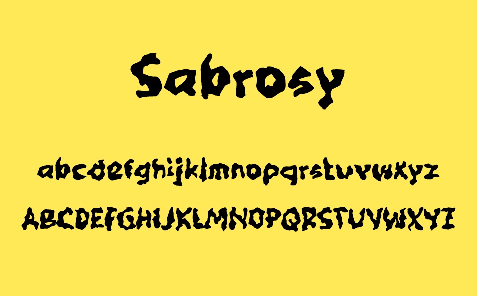 Sabrosy font