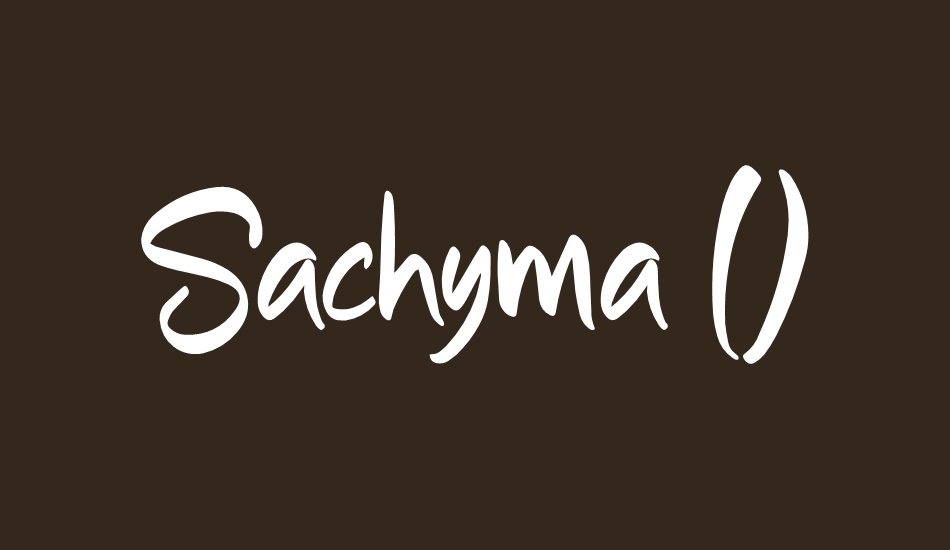 sachyma-(demo) font big