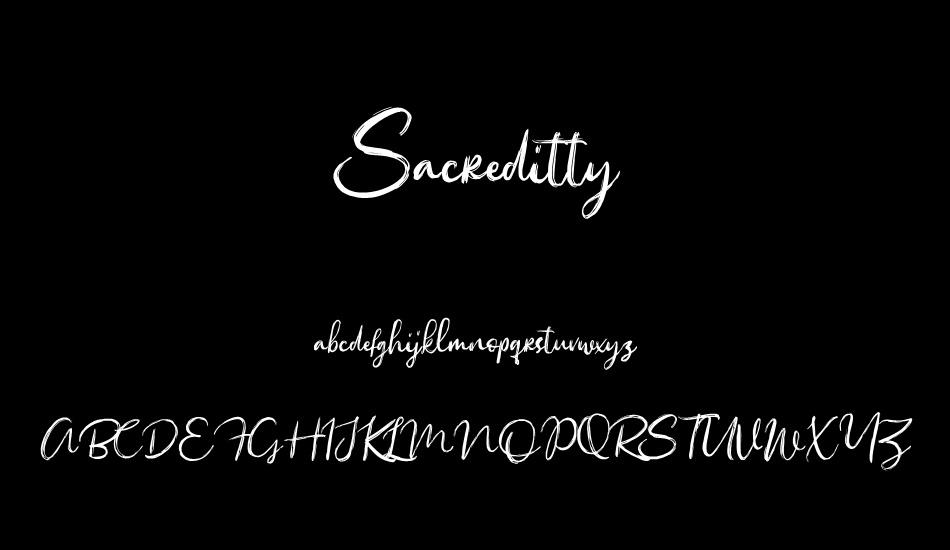 sacreditty font