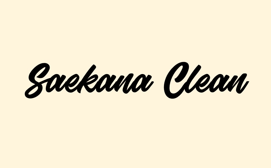 Saekana font big