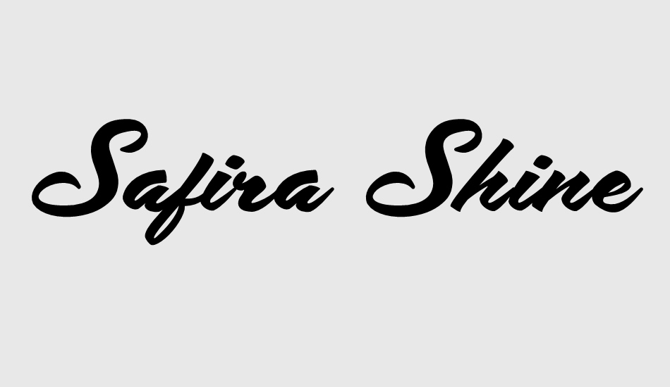 safira-shine-personal-use font big