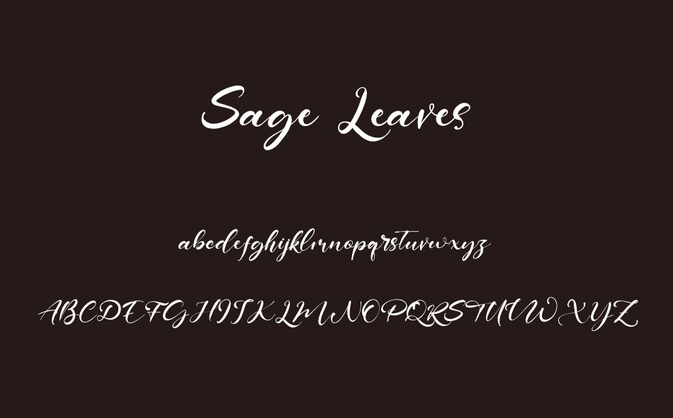 Sage Leaves font