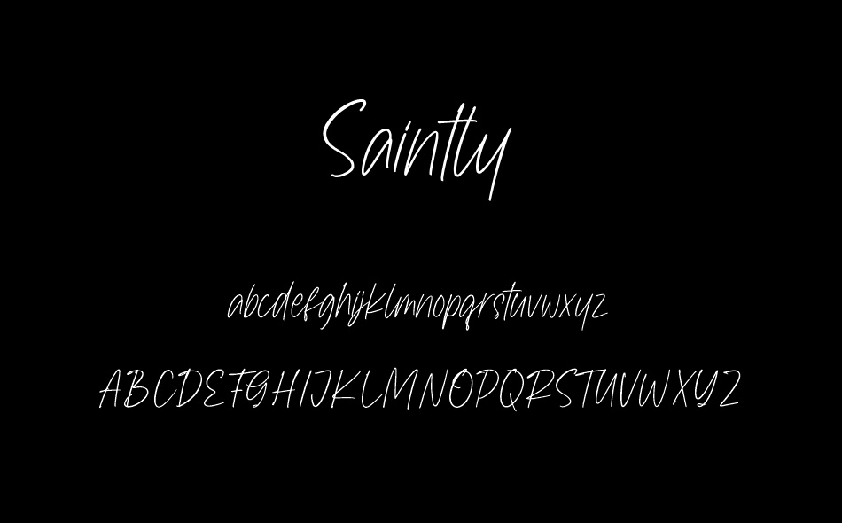 Saintly font