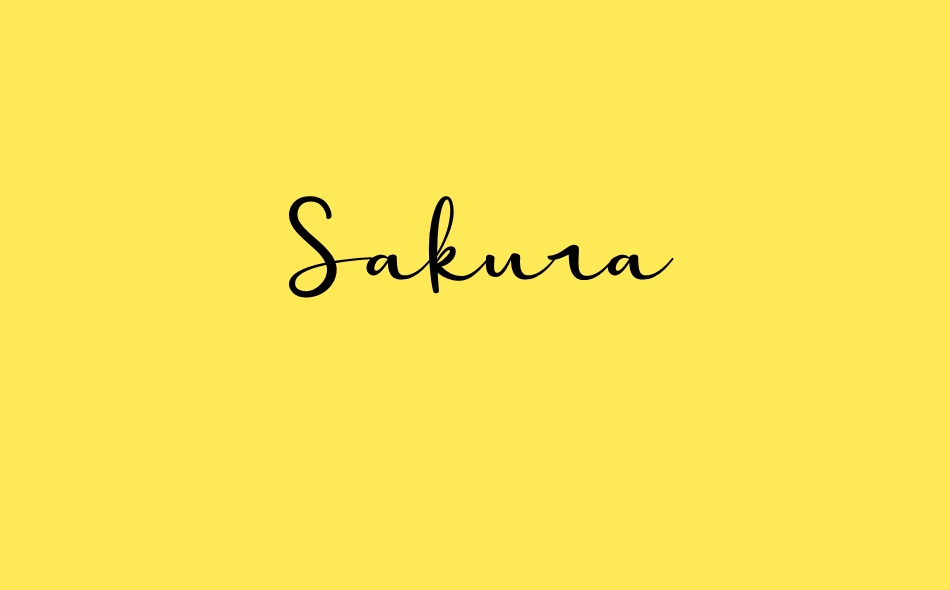 Sakura font big