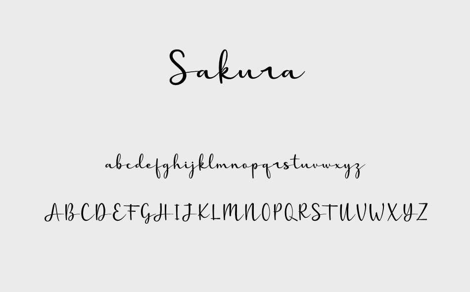 Sakura font