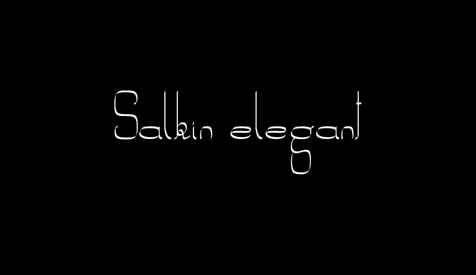 salkin-elegant font big