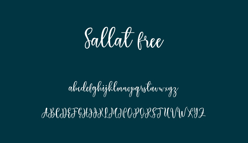 sallat-free font