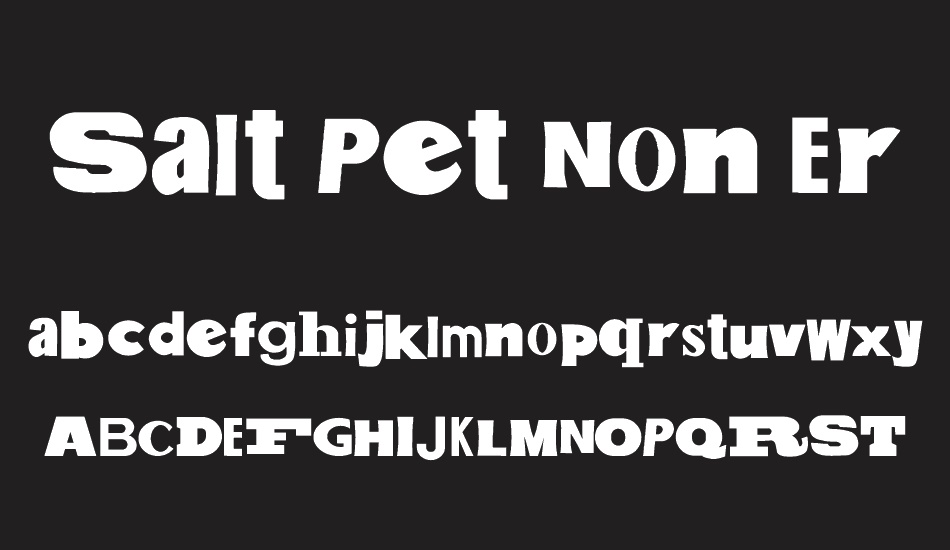 salt-pet-non-eroded font