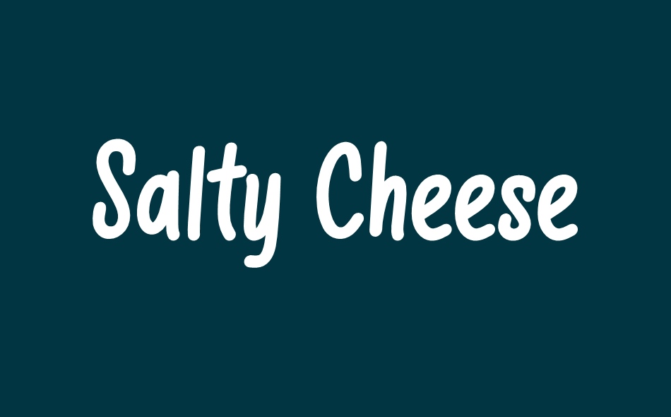 Salty Cheese font big