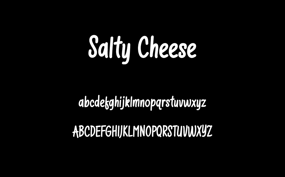 Salty Cheese font