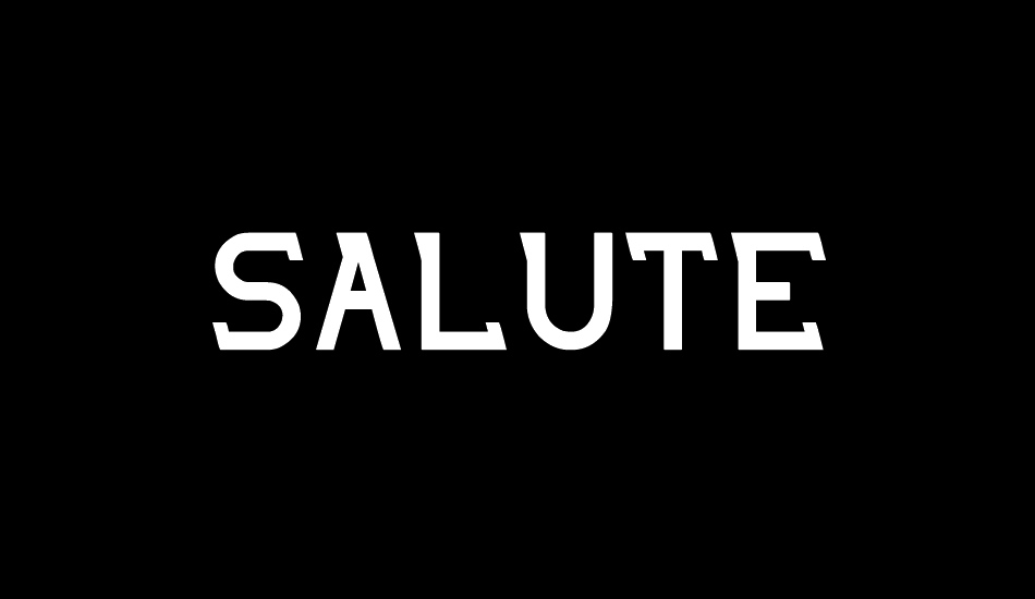 salute-free-font