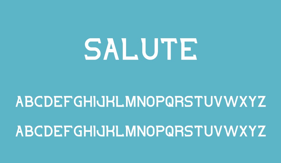 salute font