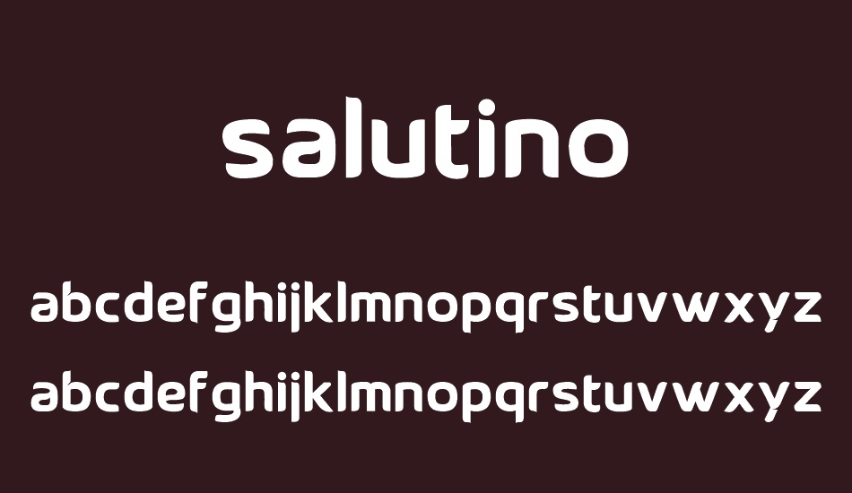 Salutino font