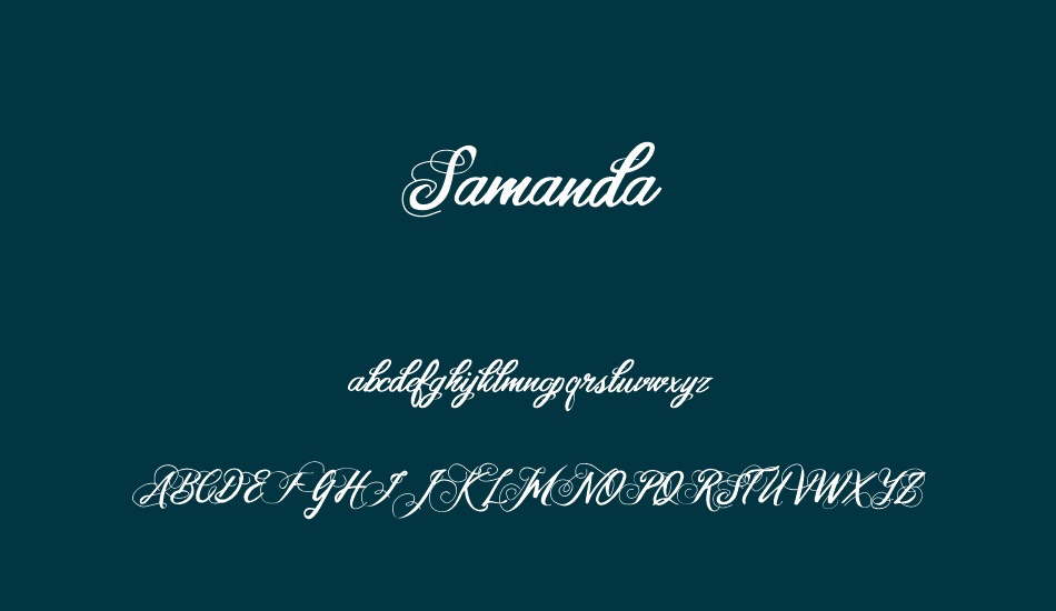 samanda font