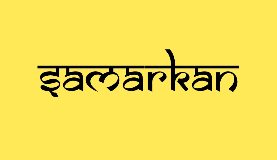 samarkan font big