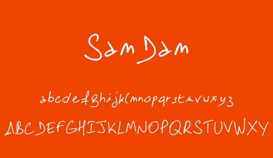 samdam font