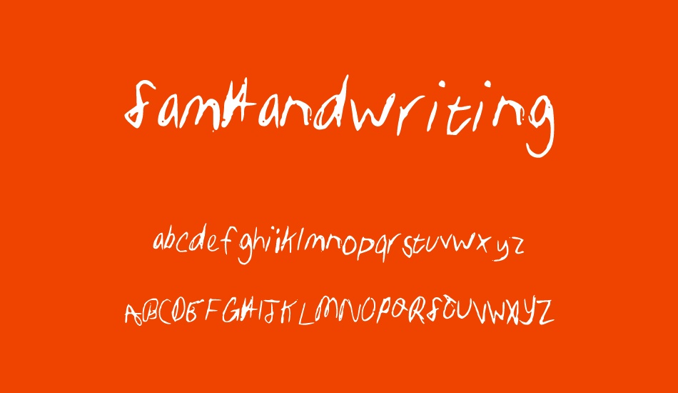 samhandwriting font