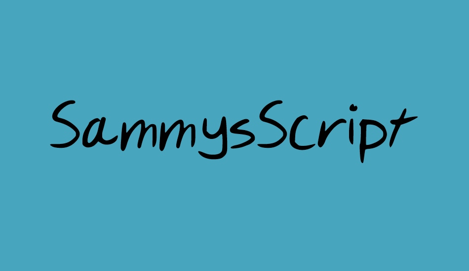 sammysscript font big