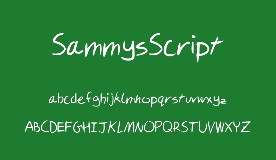 sammysscript font