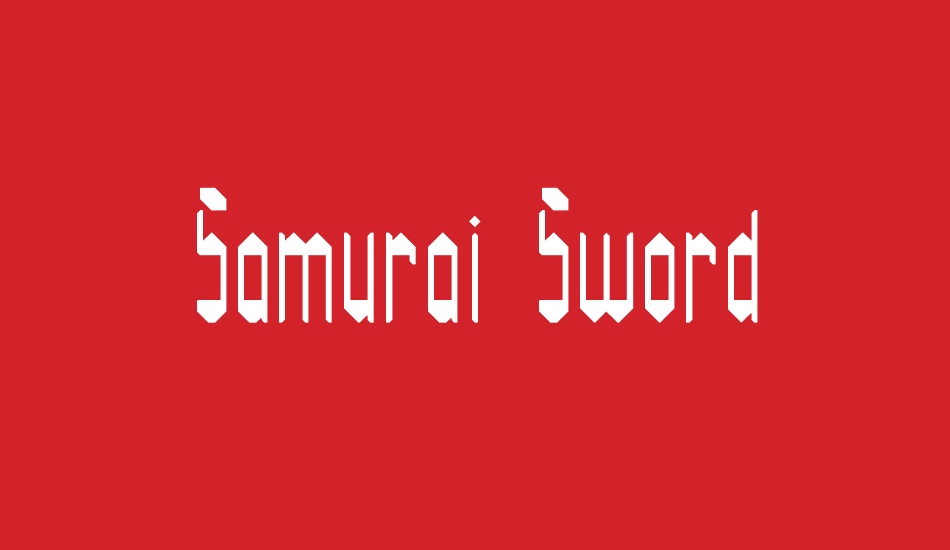 samurai-sword font big