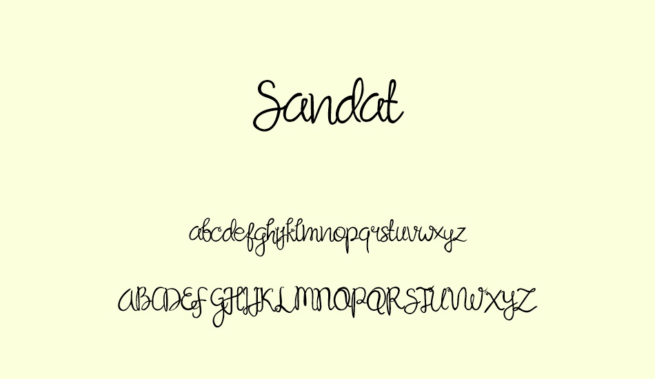 sandat font