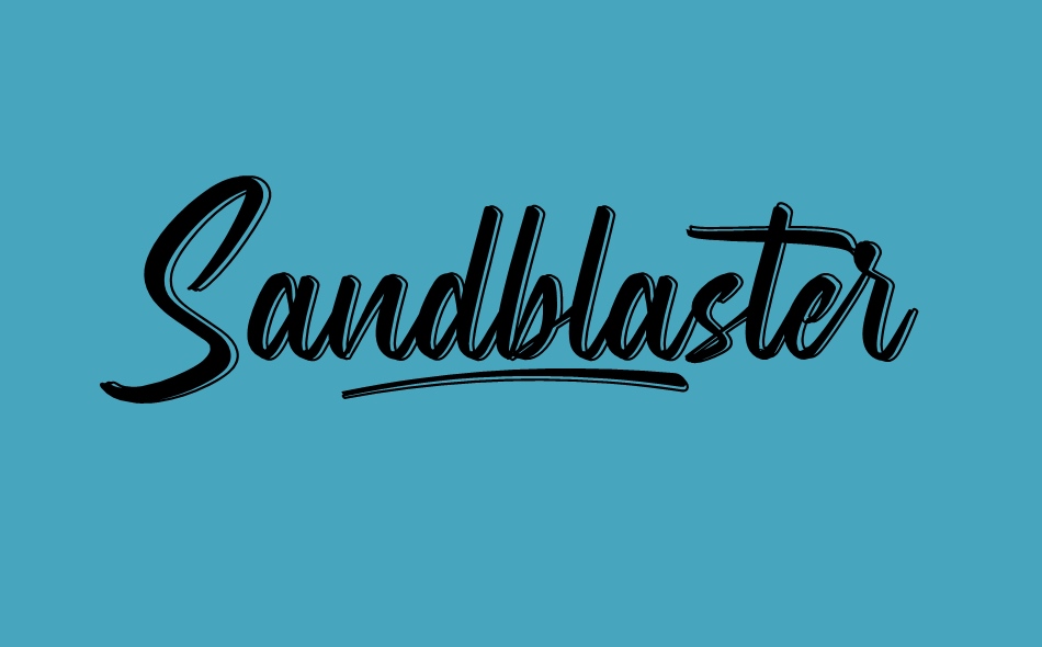 Sandblaster font big