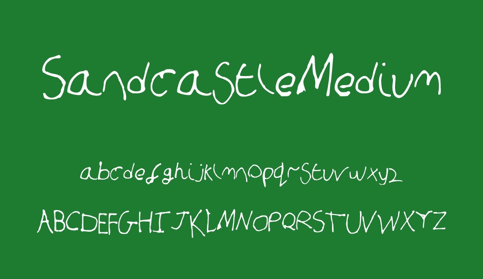 sandcastlemedium font