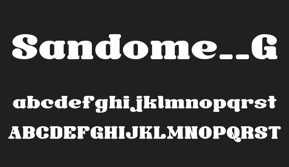 Sandome__G font