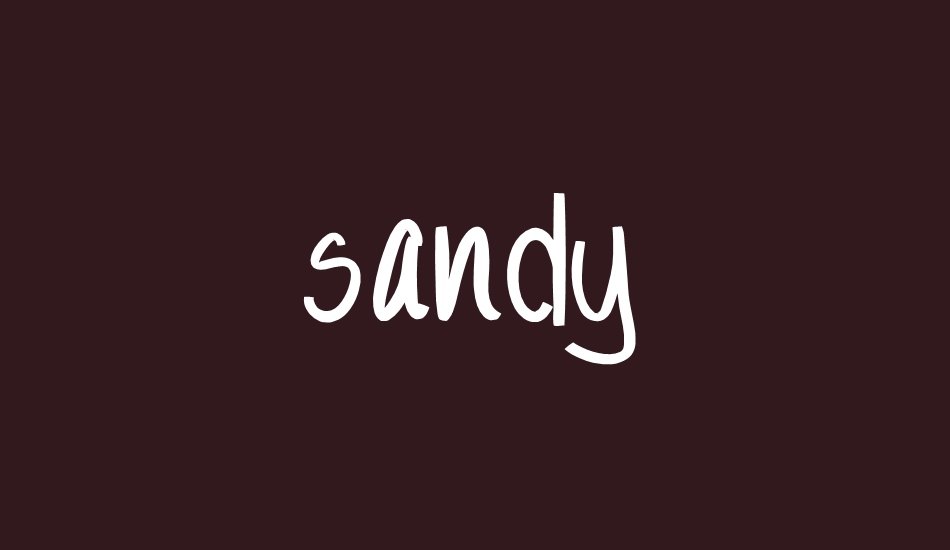 sandy font big