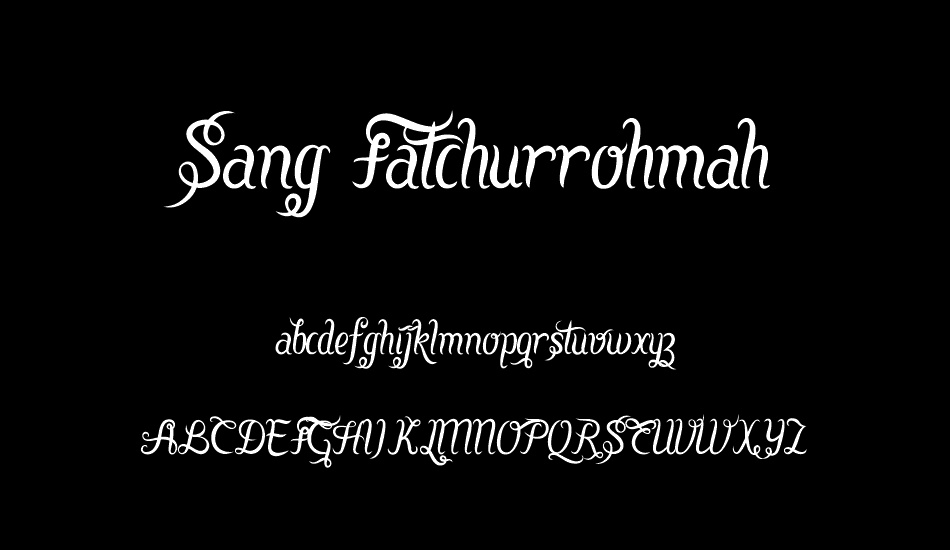 Sang Fatchurrohmah font