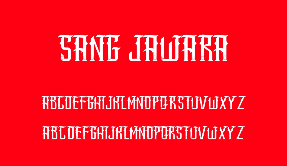 sang-jawara font