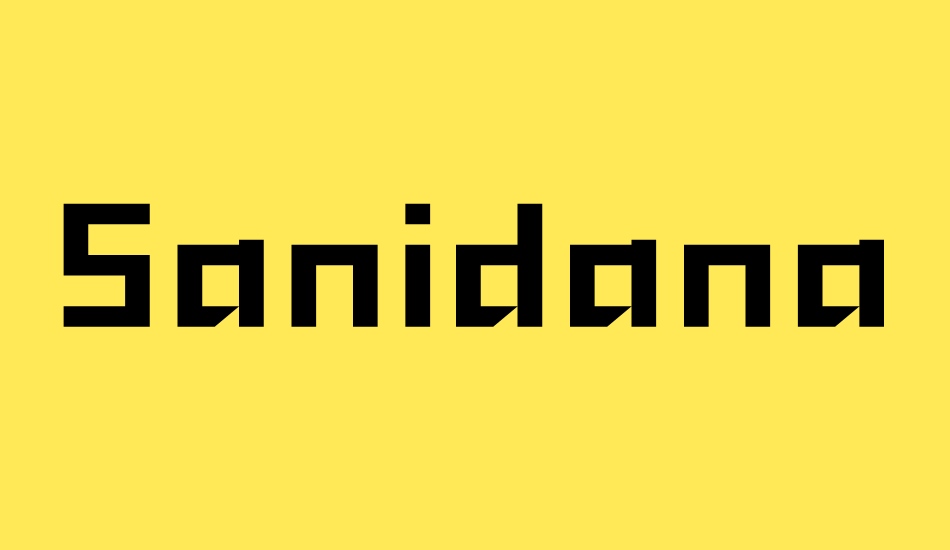 sanidana font big