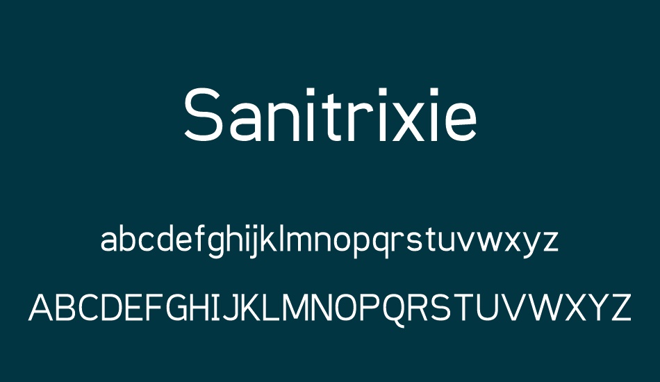 sanitrixie font