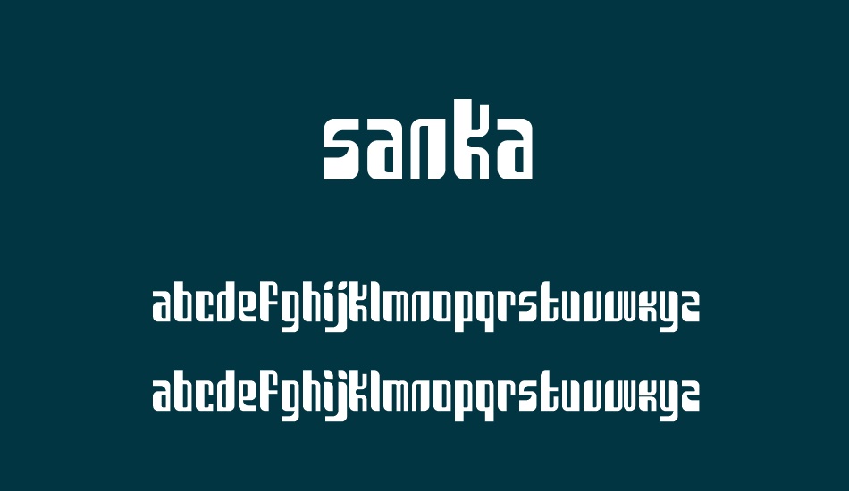 sanka font