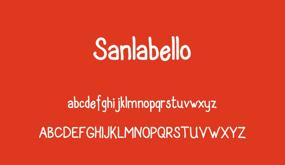 sanlabello font