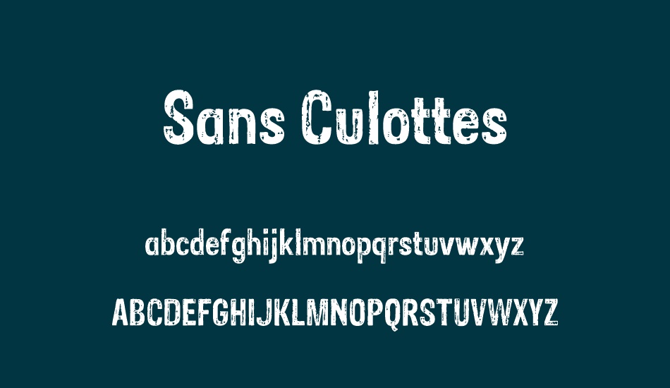 sans-culottes font